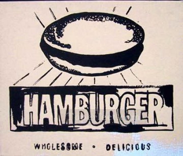 Hamburger beige POP Oil Paintings